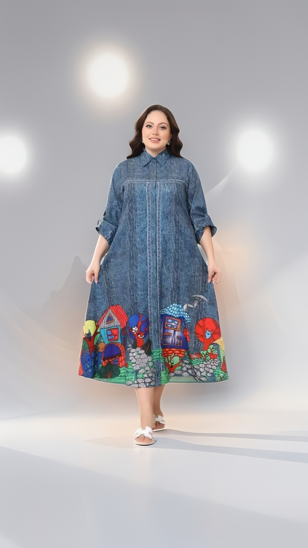 فستان جينز denim dress